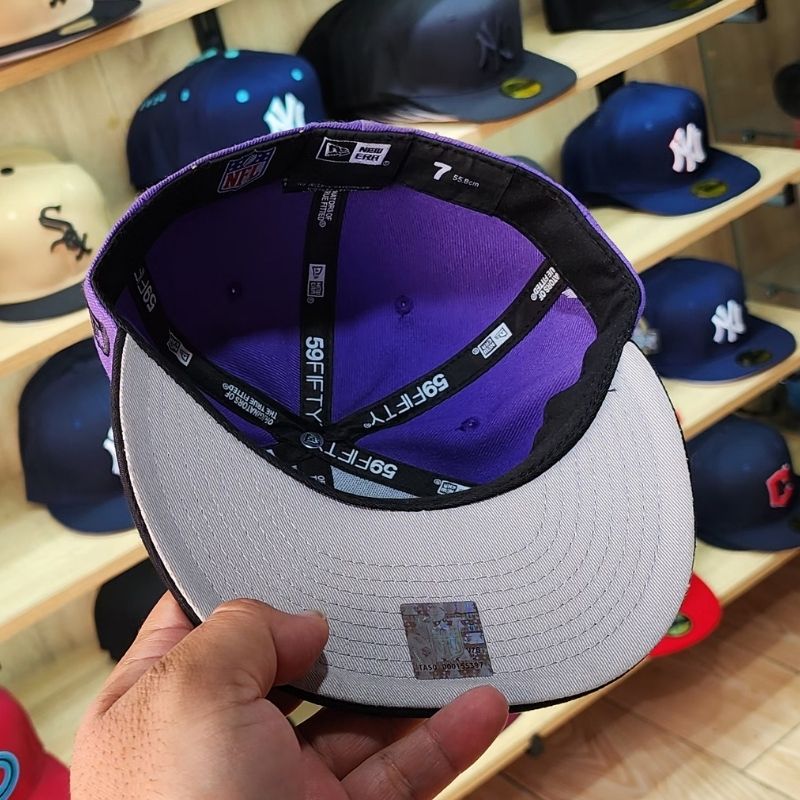 Casquette Baltimore Ravens New Era 59FIFTY - Violet & Noir - الصورة 4