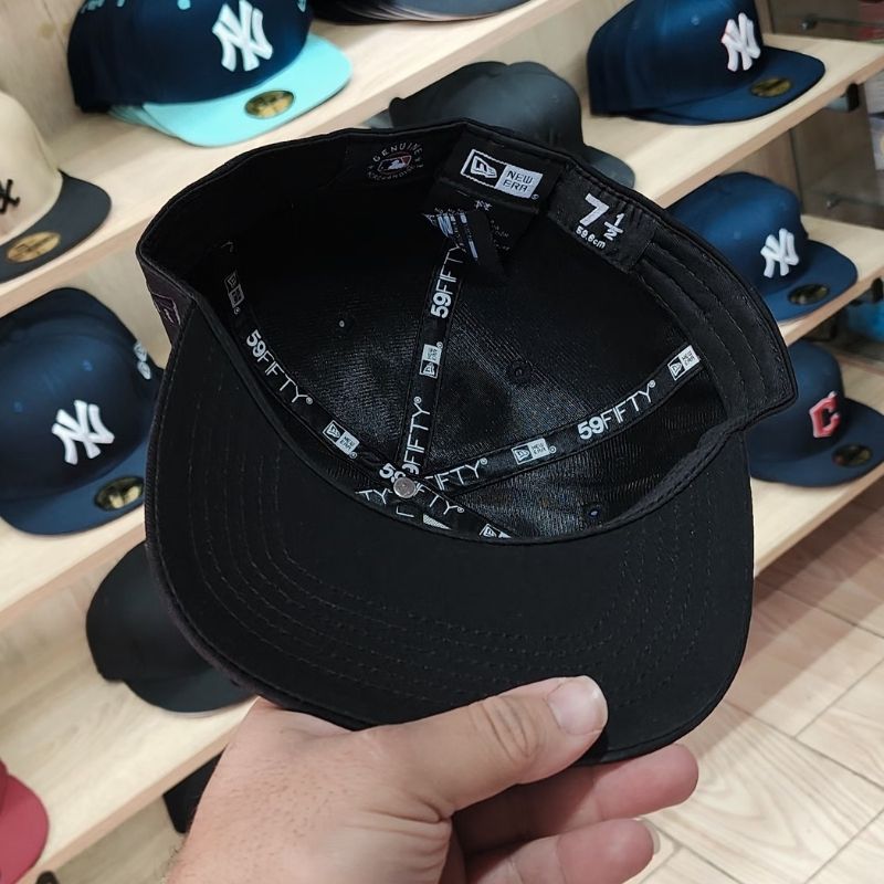 Casquette New York Yankees New Era 59FIFTY - Full Black - الصورة 3