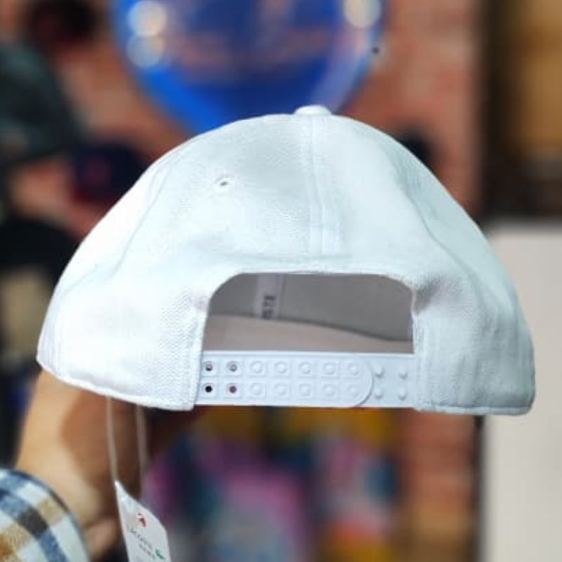 Casquette Lacoste - Blanc Pur & Visière Plate – Image 2