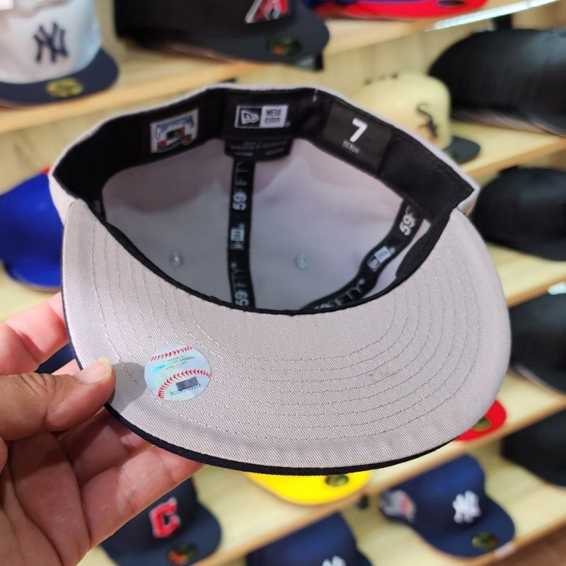 Casquette New York Yankees New Era 59FIFTY - Gris & Marine - الصورة 3