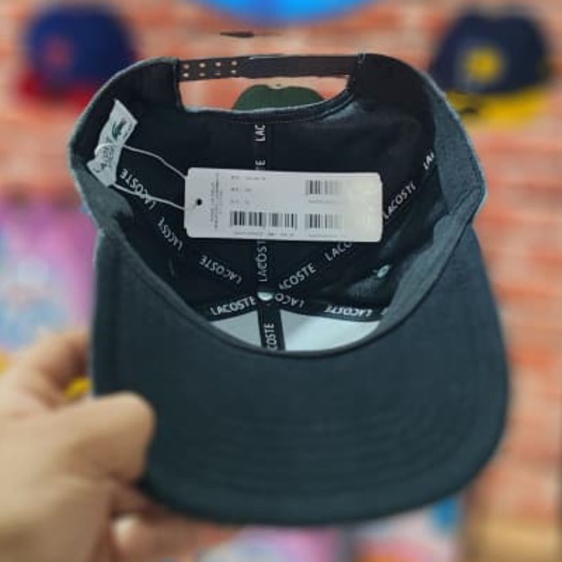 Casquette Lacoste - Textile Gris Chiné & Visière Plate – Image 4