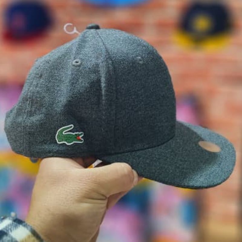 Casquette Lacoste - Textile Gris Chiné & Visière Plate – Image 3