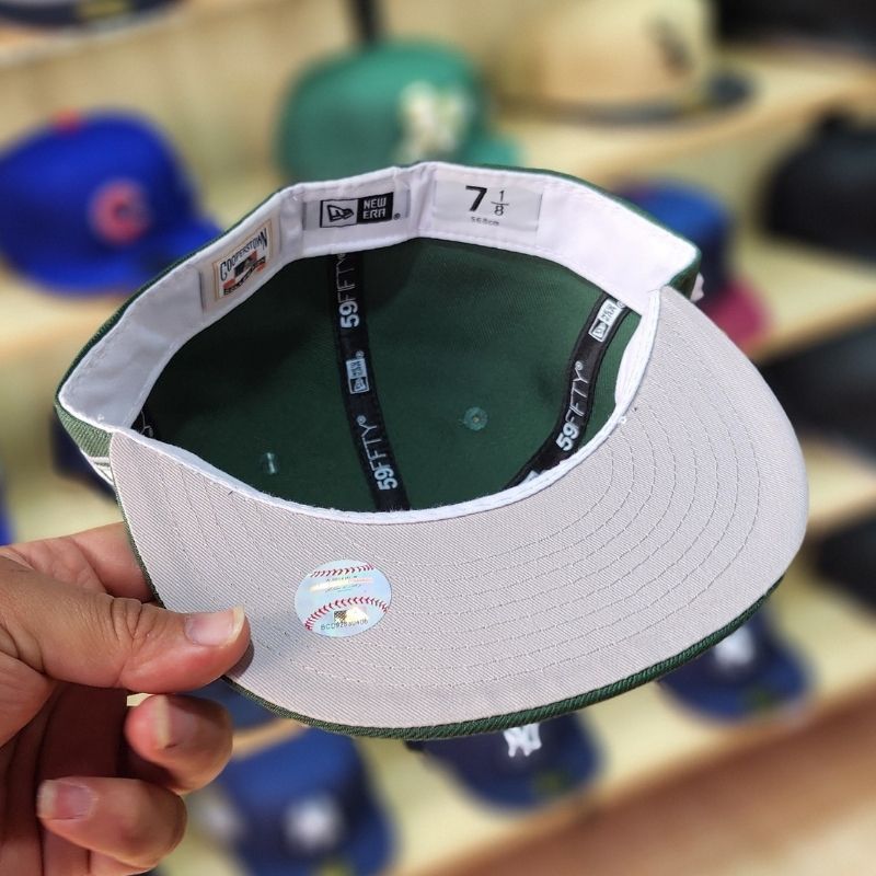 Casquette New York Yankees New Era 59FIFTY - Vert Olive - الصورة 4