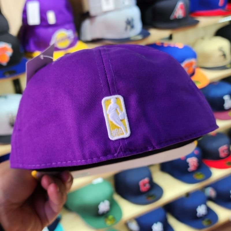 Casquette Los Angeles Lakers New Era 59FIFTY - Violet & Jaune – Image 2