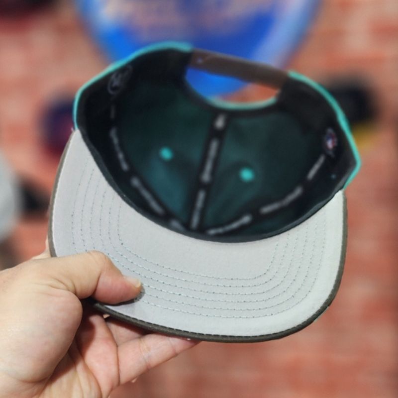 Casquette Oakland Athletics '47 - Turquoise et Marron Chocolat – Image 4