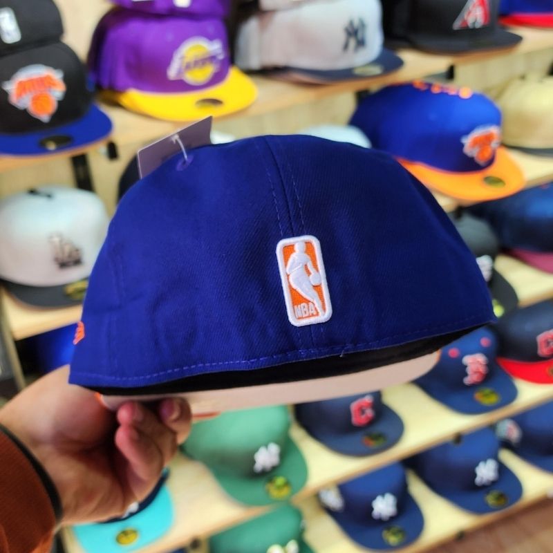 Casquette New York Knicks New Era 59FIFTY - Bleu & Orange – Image 2