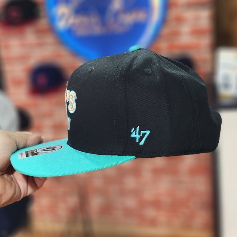 Casquette Oakland Athletics '47 - Noir et Turquoise Vibrant – Image 3