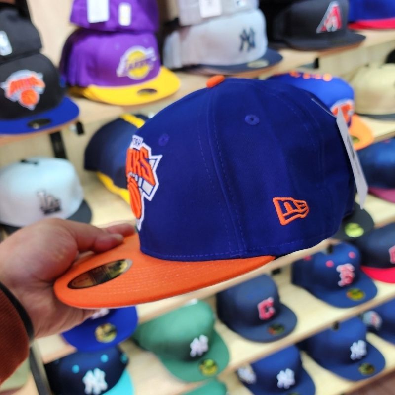 Casquette New York Knicks New Era 59FIFTY - Bleu & Orange – Image 4