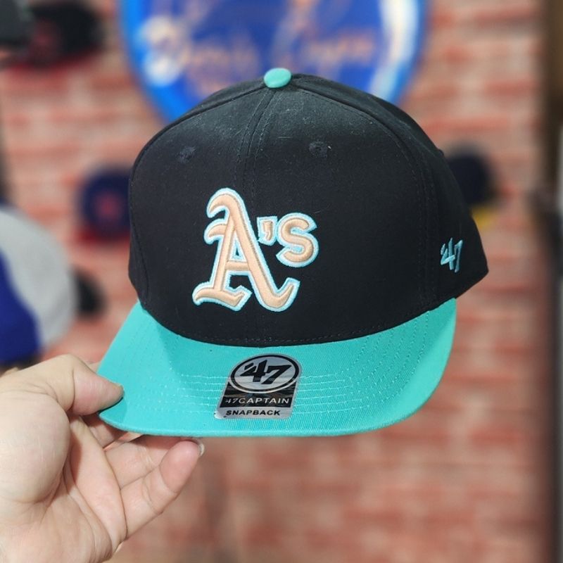 Casquette Oakland Athletics '47 - Noir et Turquoise Vibrant – Image 5