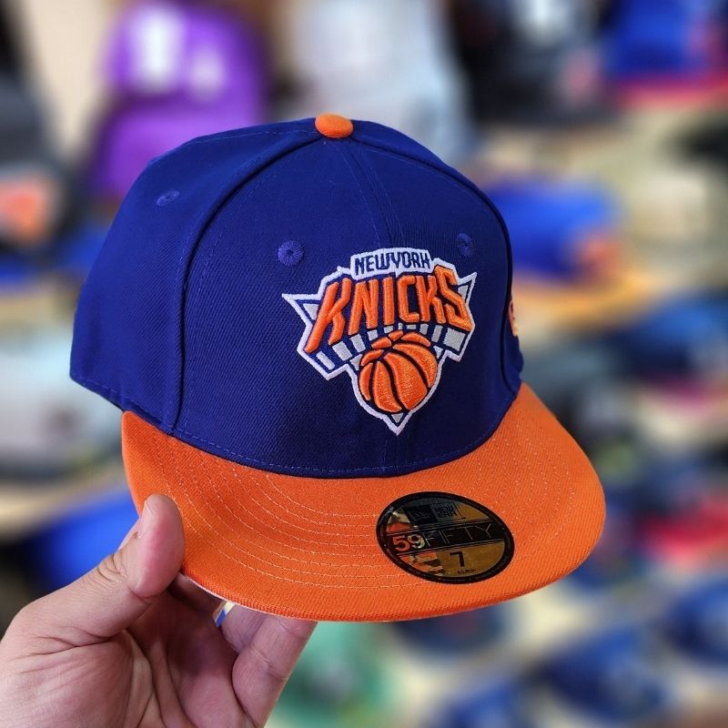 Casquette New York Knicks New Era 59FIFTY - Bleu & Orange – Image 5