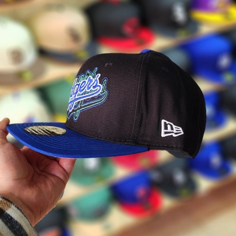 Casquette New Era 9FIFTY LA Dodgers - Black & Blue Neon Edition – Image 3