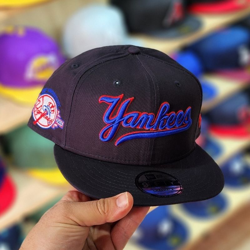 Casquette New York Yankees New Era 9FIFTY 100ème anniversaire - Noir & Bleu - الصورة 5