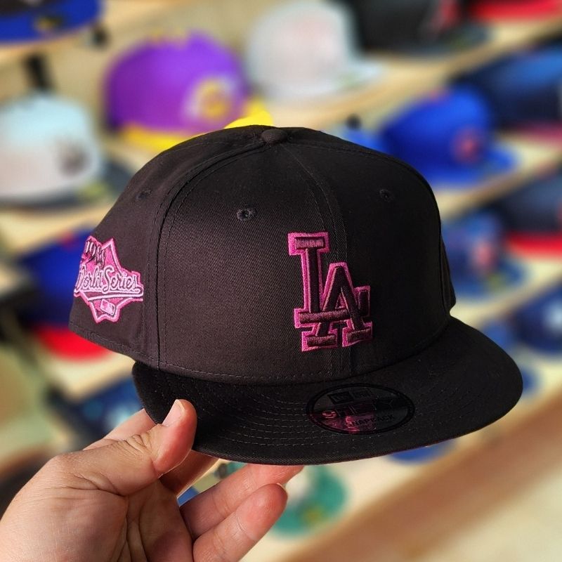 Casquette Los Angeles Dodgers New Era 9FIFTY Edition World Series - Noir & Rose – Image 5