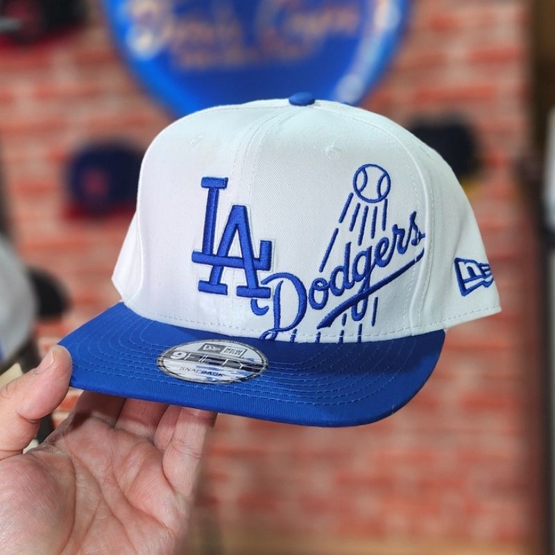 Casquette New Era 9FIFTY LA Dodgers - White & Royal Blue – Image 5