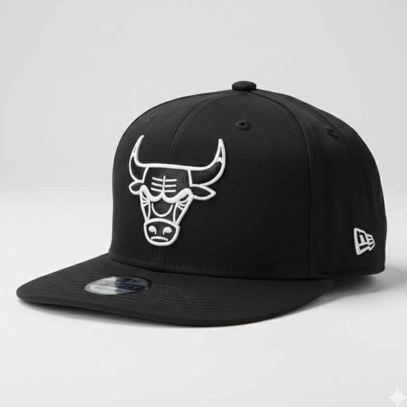 Casquette New Era 9FORTY Chicago Bulls - Black & White