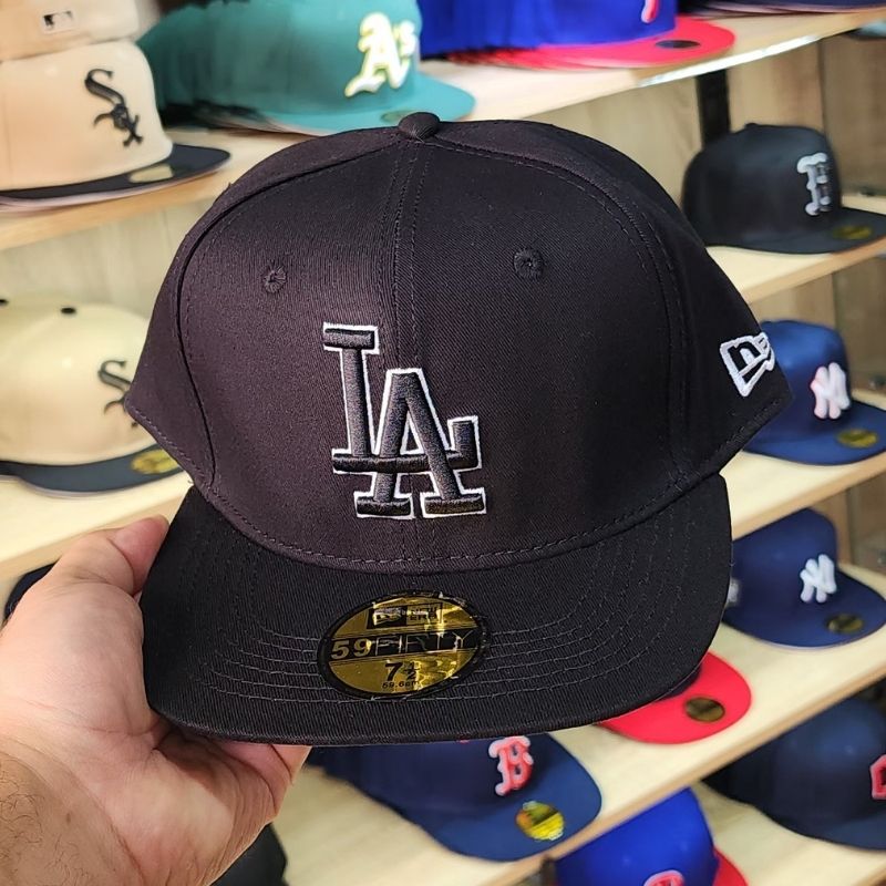 Casquette Los Angeles Dodgers New Era 59FIFTY - Noir & blanc - الصورة 5