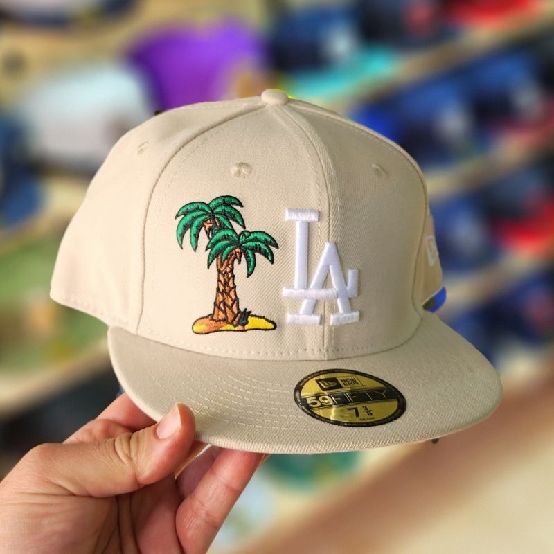 Casquette Los Angeles Dodgers New Era 59FIFTY - Beige & Palm Tree – Image 5