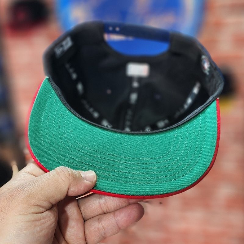 Casquette New Era 9FIFTY Fear of God (FOG) - Marine & Rouge – Image 4