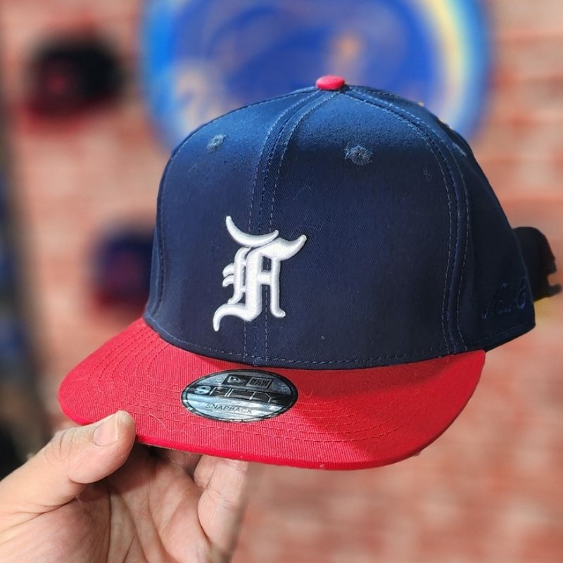 Casquette New Era 9FIFTY Fear of God (FOG) - Marine & Rouge – Image 5