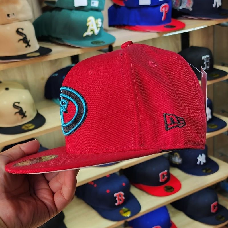Casquette Arizona Diamondbacks New Era 59FIFTY - Rouge & Turquoise - الصورة 4