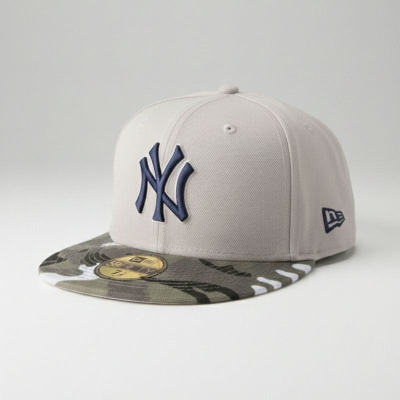 Casquette New York Yankees New Era 59FIFTY - Gris & Visière Camo