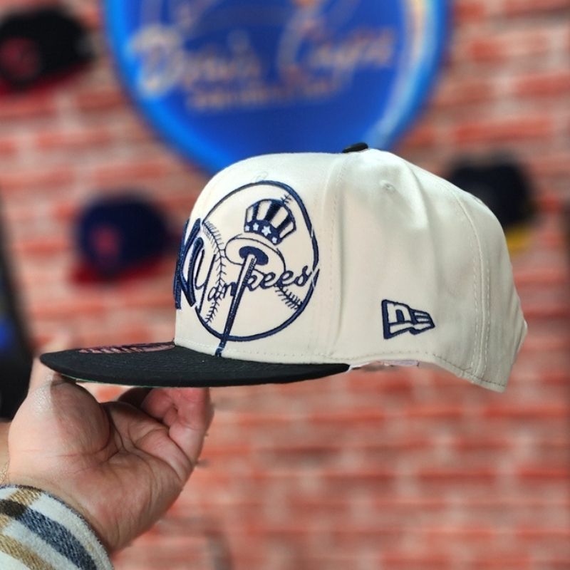 Casquette New Era 9FIFTY New York Yankees - Beige & Noir – Image 3