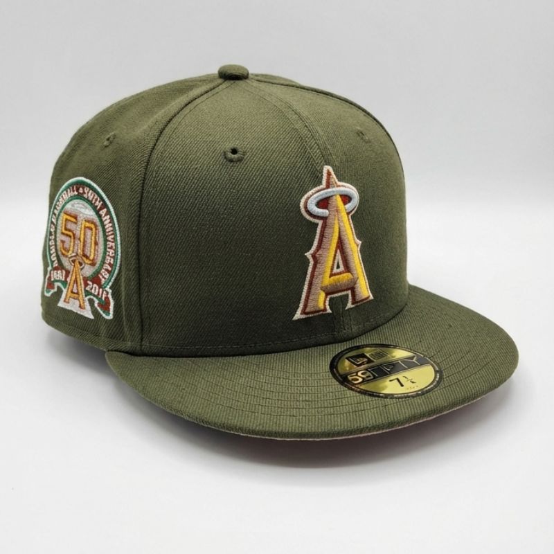 Casquette Los Angeles Angels New Era 59FIFTY - Vert Olive
