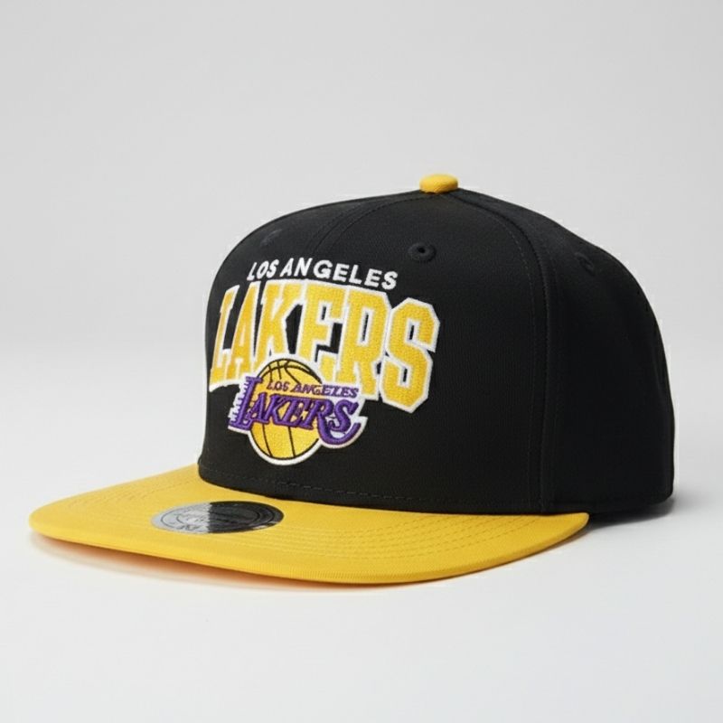 Casquette Mitchell & Ness LA Lakers - Noir & Jaune