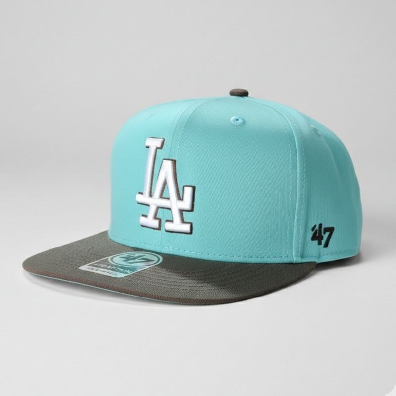 Casquette '47 Brand LA Dodgers - Turquoise & Marro