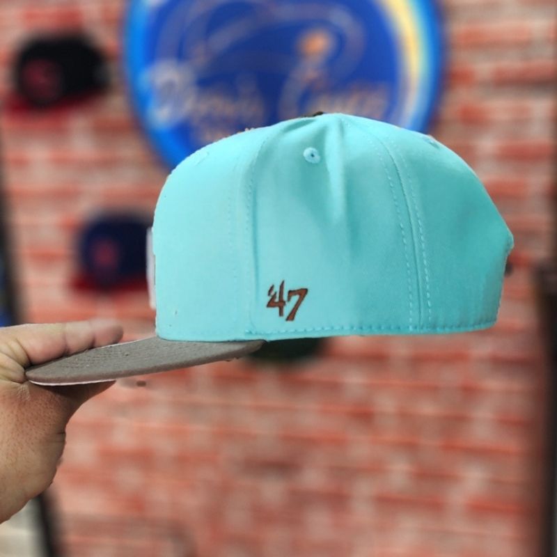 Casquette '47 Brand LA Dodgers - Turquoise & Marro - الصورة 3