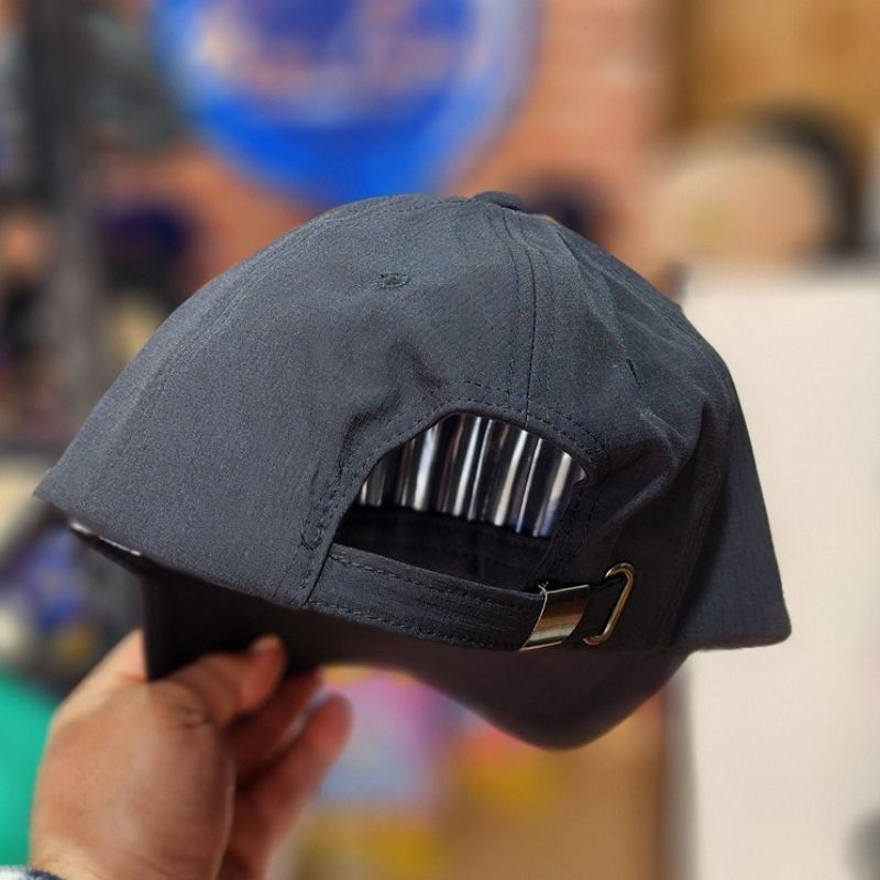 Casquette Baseball Classique - Noir Uni & Textile Texturé – Image 2