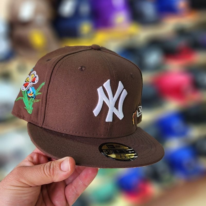 Casquette New York Yankees New Era 59FIFTY - Marron & Broderie Florale - الصورة 3