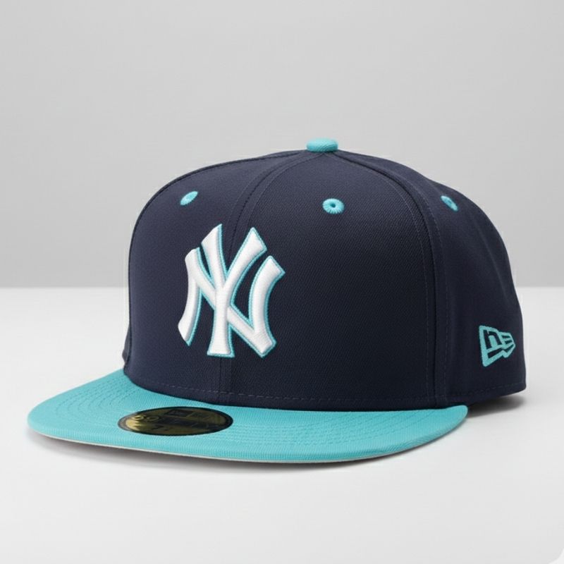 Casquette New York Yankees New Era 59FIFTY - Marine & Turquoise