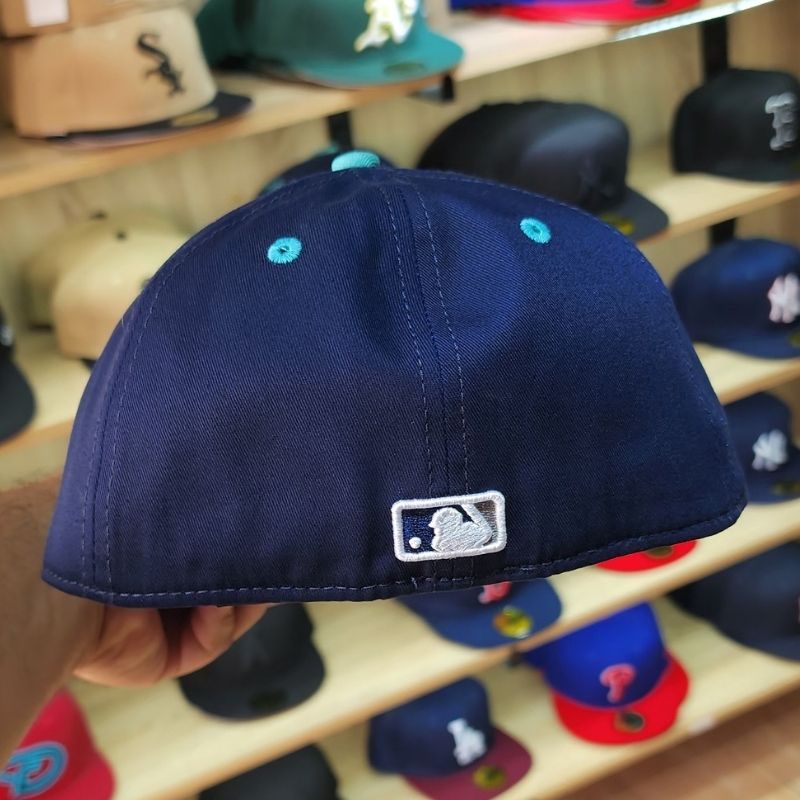 Casquette New York Yankees New Era 59FIFTY - Marine & Turquoise – Image 2