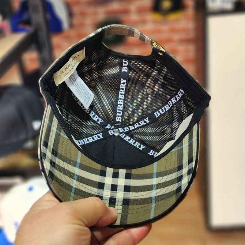 Casquette Burberry vert - Motif Vintage Check Iconique - الصورة 4