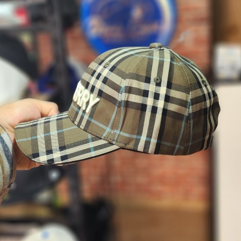 Casquette Burberry vert - Motif Vintage Check Iconique - الصورة 3
