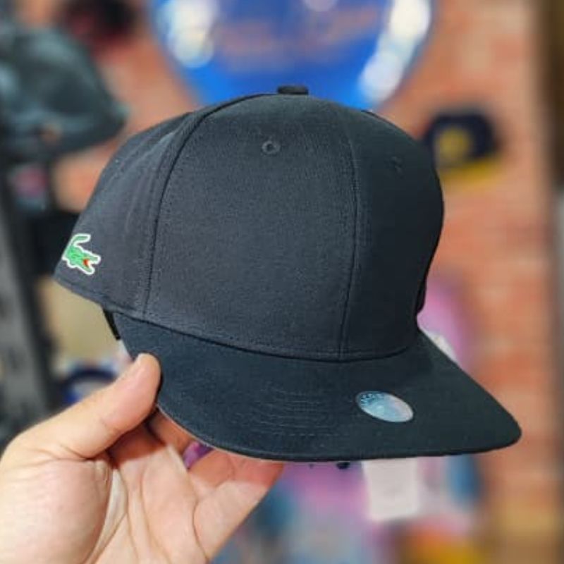 Casquette Lacoste Noir - Visière Plate & Style Sport-Chic – Image 5