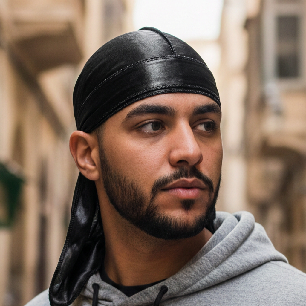Durag Sport Noir Classique - Style et Protection