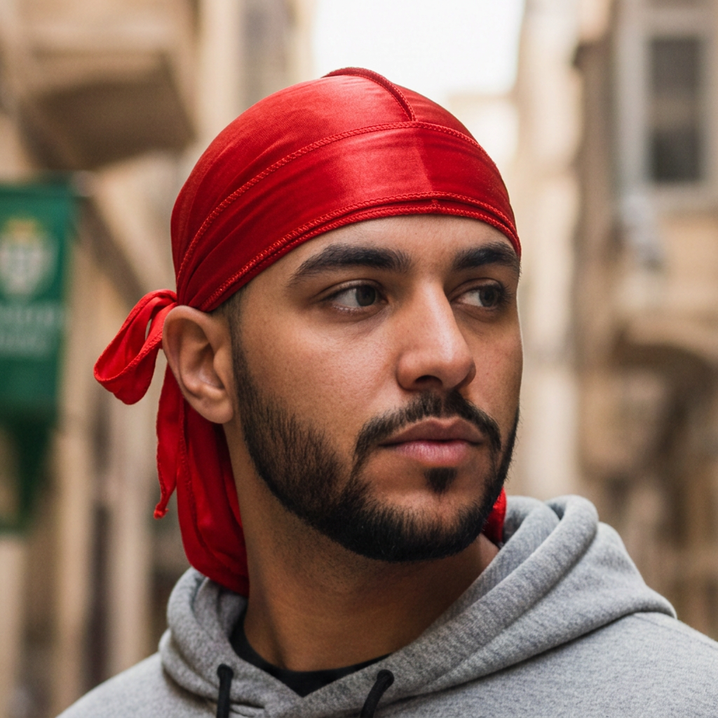 Durag Sport Rouge Éclatant - Style et Protection