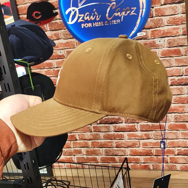 Casquette marron avec logo Polo brodé – Style classique élégant – Image 4