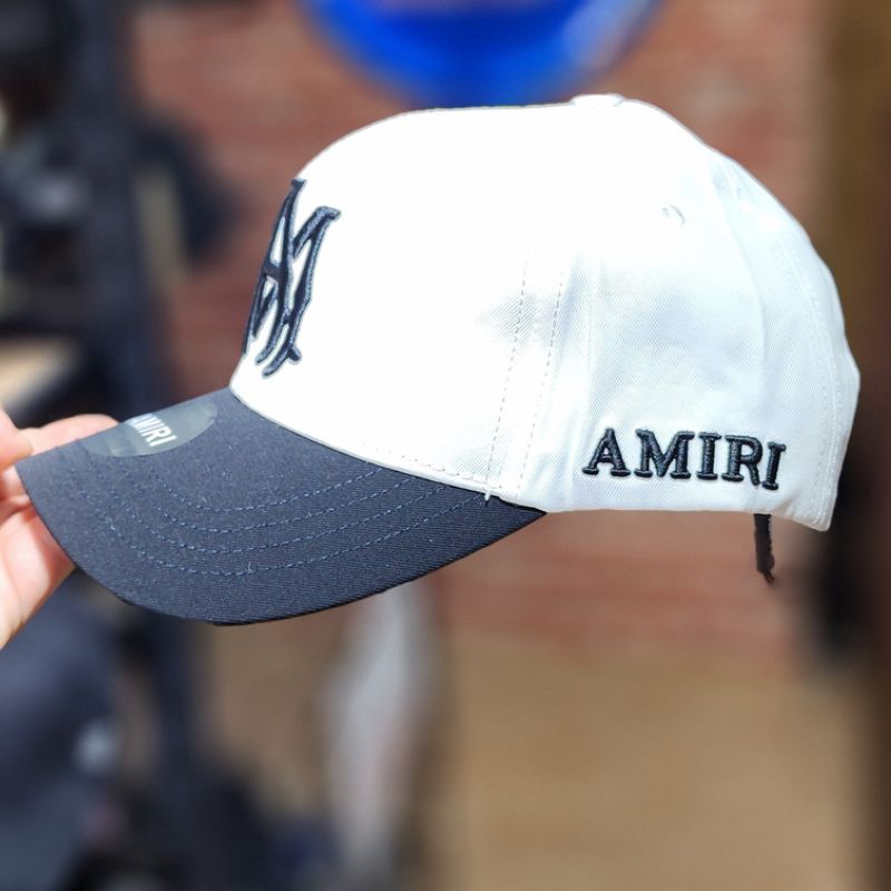Casquette AMIRI Blanche et Noire Luxe Édition – Image 3