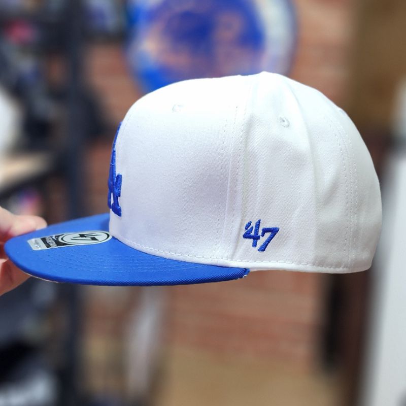 Casquette Los Angeles Dodgers Blanc et Bleu 47 Captain Snapback – Image 4