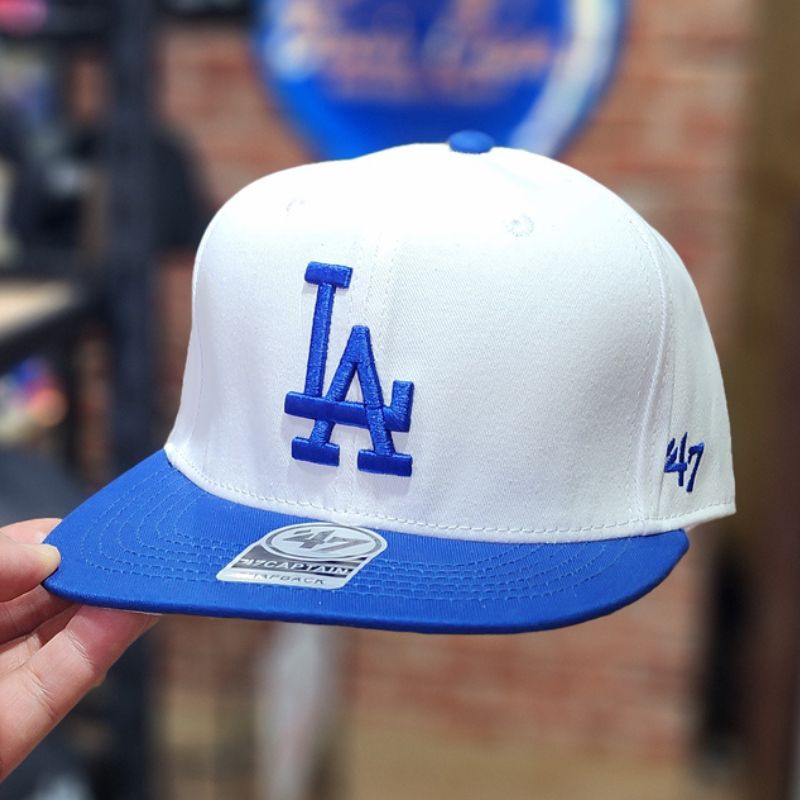 Casquette Los Angeles Dodgers Blanc et Bleu 47 Captain Snapback – Image 5