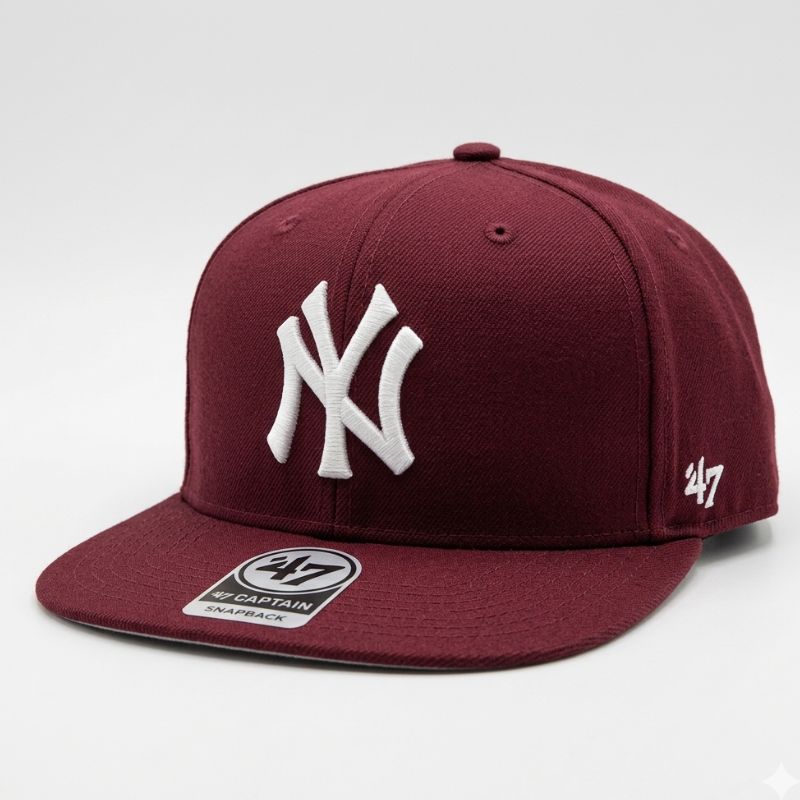 Casquette New York Yankees 47 Captain Snapback - Bordeaux