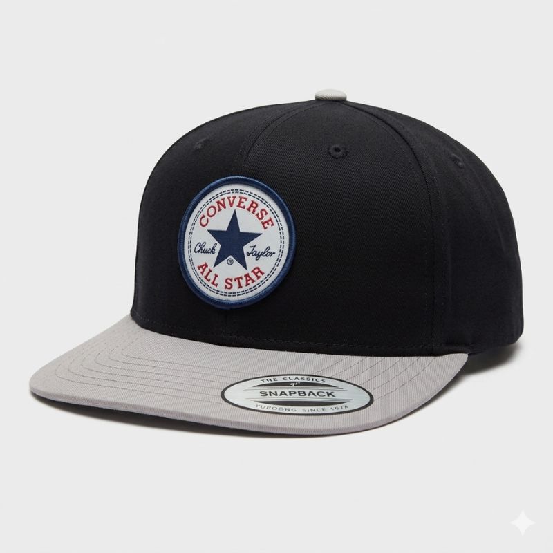 Casquette Converse Snapback - Noir et Gris