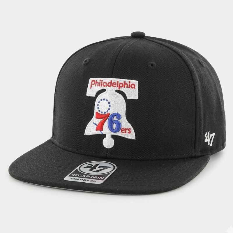 Casquette Philadelphia 76ers Noir 47 Captain Snapback