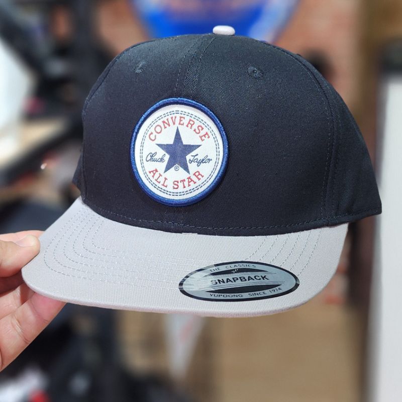 Casquette Converse Snapback - Noir et Gris – Image 5
