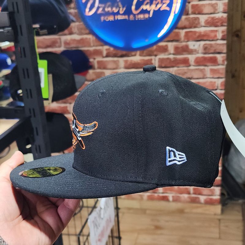 Casquette New Era 59FIFTY Baltimore Orioles - Noir et Orange - الصورة 4