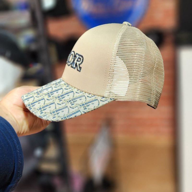 Casquette Dior Beige et Monogramme Trucker (Filet) – Image 4
