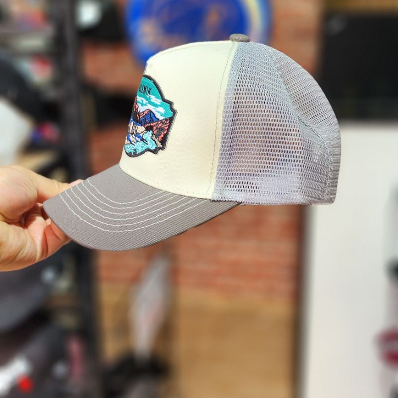 Casquette Polemik Adventure Beige & Gris Trucker Filet – Image 4